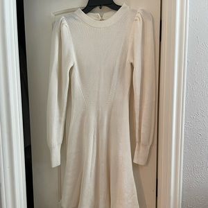 Fit & Flare Sweater Mini Dress